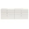 Now! No.14 By Hülsta Sideboard 4R 6 Schubladen 76,8x210x42 - Lack-weiß/Lack-Hochglanz-weiß -Roba || Pinolino Verkaufsgeschäft 32105 huelsta now14 133275f3 weiss hochglanz weiss