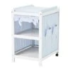 Hoppekids Ida-Marie Wickelregal Weiß Teilmassiv, Mit 2 Ablagen & Rollen