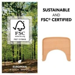 Hauck Alpha Wooden Tray Esstablett -Roba || Pinolino Verkaufsgeschäft 4007923550496.pt02.alpha wooden tray natural