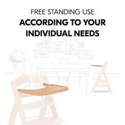 Hauck Alpha Wooden Tray Esstablett -Roba || Pinolino Verkaufsgeschäft 4007923550496.pt06.alpha wooden tray natural