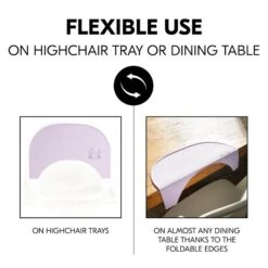 Hauck Highchair Tray Mat Silikon-Platzdeckchen Crab -Roba || Pinolino Verkaufsgeschäft 4007923551158.pt06.highchair tray mat lavender