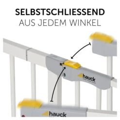 Hauck Clear Step Autoclose Schutzgitter -Roba || Pinolino Verkaufsgeschäft 4007923597439.pt03.clear step autoclose white