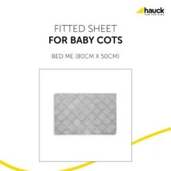 Hauck Bed Me 80x50 Spannbettlaken -Roba || Pinolino Verkaufsgeschäft 4007923599198.pt01.bed me 80x50 cm grey
