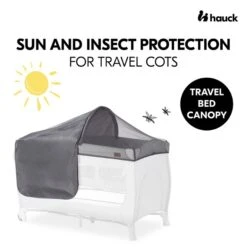 Hauck Travel Bed Canopy Sonnen- & Insektenschutz 21 Hauck Travel Bed Canopy Sonnen- & Insektenschutz -Roba || Pinolino Verkaufsgeschäft 4007923599204.pt01.travel bed canopy grey