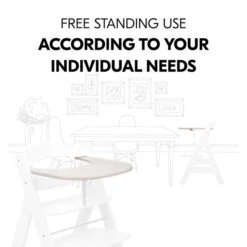 Hauck Alpha Click Tray Esstablett Speckle -Roba || Pinolino Verkaufsgeschäft 4007923661659.pt07.alpha click tray beige