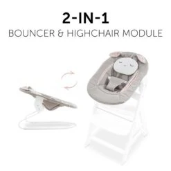 Hauck Alpha Bouncer 2in1 Babywippe Powder Bunny -Roba || Pinolino Verkaufsgeschäft 4007923661826.pt02.alpha bouncer 2 in 1 powder bunny beige bloom