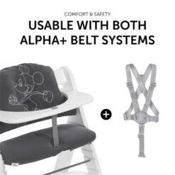 Hauck Highchair Pad Select Sitzkissen Mickey Mouse 14 Hauck Highchair Pad Select Sitzkissen Mickey Mouse -Roba || Pinolino Verkaufsgeschäft 4007923667750.pt06.highchair pad select mickey mouse anthracite