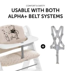 Hauck Highchair Pad Select Sitzkissen Winnie The Pooh -Roba || Pinolino Verkaufsgeschäft 4007923667774.pt06.highchair pad select winnie the pooh beige