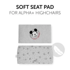 Hauck Highchair Pad Deluxe Sitzkissen Mickey Mouse -Roba || Pinolino Verkaufsgeschäft 4007923667781.pt02.highchair pad deluxe mickey mouse grey