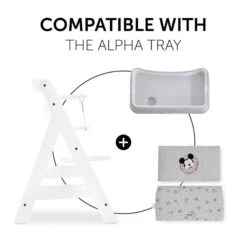 Hauck Highchair Pad Deluxe Sitzkissen Mickey Mouse -Roba || Pinolino Verkaufsgeschäft 4007923667781.pt06.highchair pad deluxe mickey mouse grey