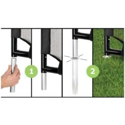 EXIT TOYS EXIT Coppa Stählernes Fußballtor Schwarz - 220x170 Cm -Roba || Pinolino Verkaufsgeschäft 41 03 10 1 gr 1