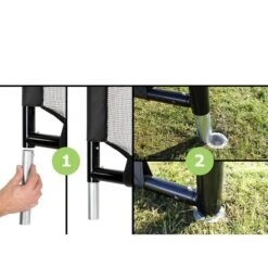 EXIT TOYS EXIT Forza Stählernes Fußballtor Schwarz - 500x200 Cm -Roba || Pinolino Verkaufsgeschäft 41 09 10 1