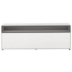 Now! By Hülsta Easy Wohnwand Lack-hellgrau 186x372x45 6-teilig -Roba || Pinolino Verkaufsgeschäft 43114 huelsta now easy 160113f2 gr 6