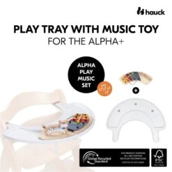 Hauck Alpha Play Music Set Spielbrett Mit Musikspiel Für Den Alpha+ Zebra -Roba || Pinolino Verkaufsgeschäft 4894352808010.pt01.alpha play music set white