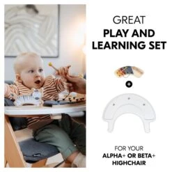 Hauck Alpha Play Music Set Spielbrett Mit Musikspiel Für Den Alpha+ Zebra -Roba || Pinolino Verkaufsgeschäft 4894352808010.pt02.alpha play music set white
