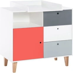 VOX Concept Baby Babyzimmer 70x140 Red White/grey/graphite -Roba || Pinolino Verkaufsgeschäft 5010841 2 1