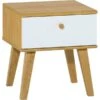 VOX Nature Nachttisch Weiß / Eiche -Roba || Pinolino Verkaufsgeschäft 5020054