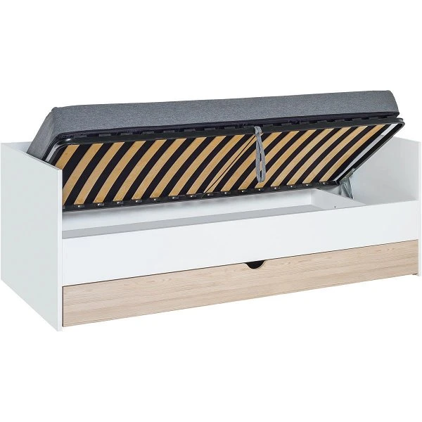 VOX Stige Couchbett 90x200 Cm Weiß / Pinie 4 VOX Stige Couchbett 90x200 Cm Weiß / Pinie – Bild 2