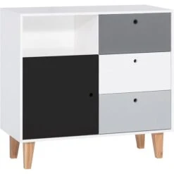 VOX Concept Kommode White/graphite/grey/black