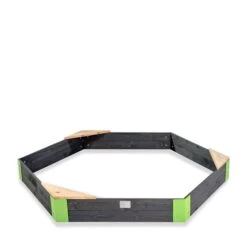 EXIT TOYS EXIT Aksent Holzsandkasten Sechseckig 200x170 Cm Mit 3 Sitzen