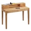 HomeTrends4You Schreibtisch Oskar Wildeiche Massiv Mit 4 Schubladen