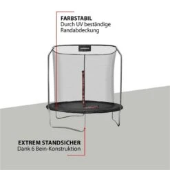 Hudora First Trampolin 250V Mit Sicherheitsnetz -Roba || Pinolino Verkaufsgeschäft 64425 first trampolin 250 3