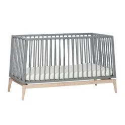 Leander Luna Kinderzimmer Sparset Grau/eiche Babybett Und Kleiderschrank Konfigurierbar -Roba || Pinolino Verkaufsgeschäft 720140 09 leander luna babycot 140x70cm grey oak 7 1200x1200