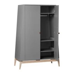Leander Luna Kinderzimmer Sparset Grau/eiche Babybett Und Kleiderschrank Konfigurierbar -Roba || Pinolino Verkaufsgeschäft 720220 09 leander luna wardrobe large grey oak 7 1