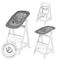Roba Treppenhochstuhl Born Up 2 In 1 Little Stars Hochstuhl Mit Liegefunktion