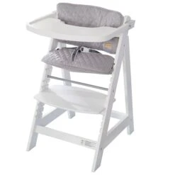 Roba Treppenhochstuhl Sit Up Fun Set Weiß Inkl. Sitzverkleinerer Roba Style Grau