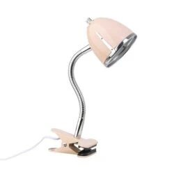 LIFETIME Klemmleuchte Pink/Chrome Flexibler Hals - Max. 40 W