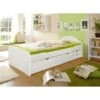 Ticaa Erna Schubkastenbett Weiß 100 X 200 Cm Massivholz -Roba || Pinolino Verkaufsgeschäft 880673 880680 2 2