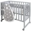 Roba Stubenbett 3 In 1 Little Stars Safe Asleep Inkl. Matratze, Nestchen & Schlafsack