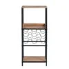 HomeTrends4You Flaschenregal Burgund Dekor Eiche Braun -Roba || Pinolino Verkaufsgeschäft 900130c 1