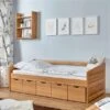 Ticaa Sofabett Micki Buche Mit 5er Schubkästen Massivholz - 90x200 Cm