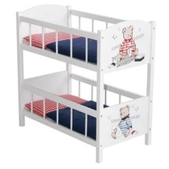Roba Puppenetagenbett Teddy College Inkl. Textiler Ausstattung