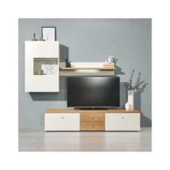 Now! Time By Hülsta Kombination 2 235x195,4x52 Natureiche/Lack-weiß