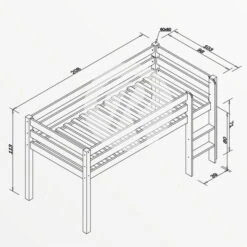 Relita ALEX Halbhochbett Buche Massiv Natur Viel Zubehör Wählbar - Frachtfrei 15 Relita ALEX Halbhochbett Buche Massiv Natur Viel Zubehör Wählbar - Frachtfrei -Roba || Pinolino Verkaufsgeschäft alex bemassung ohne 1