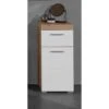 Trendteam Amanda Standschrank 37x79x31 Cm Weiß / Asteiche -Roba || Pinolino Verkaufsgeschäft amanda bd 1393 802 07 frontal grau