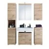 Trendteam Amanda Badmöbel 163x190x34 Cm 5-teilig Asteiche / Asteiche -Roba || Pinolino Verkaufsgeschäft amanda bd 1393 903 92 frontal mit deko freisteller