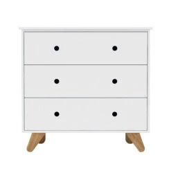 Nature Kid Ancona Kommode Weiß Drei Schubladen