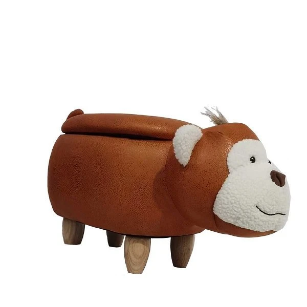 Nature Kid Tierhocker Monkey Braun Mit Staufach Weich Gepolsterter Sitzhocker Für Kinder 3 Nature Kid Tierhocker Monkey Braun Mit Staufach Weich Gepolsterter Sitzhocker Für Kinder