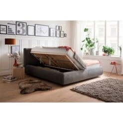 Meise Möbel Atesio Bett Anthrazit Mit Bettkasten Und Federholzrahmen 180 X 200 Cm -Roba || Pinolino Verkaufsgeschäft atesio anthrazit bk detail 11689 19 fein 2