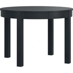 VOX Simple Ausziehtisch Rund Schwarz 110-160-210x110 Cm