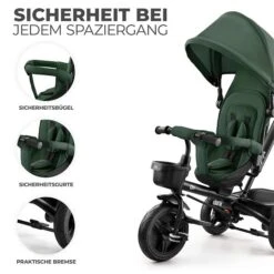 Kinderkraft AVEO Dreirad Mystic Green 12 Kinderkraft AVEO Dreirad Mystic Green -Roba || Pinolino Verkaufsgeschäft aveo mystic green g7 de