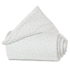 Babybay Gitterschutz Für Verschlussgitter Organic Cotton Weiß, Mit Glitzersternen Mint