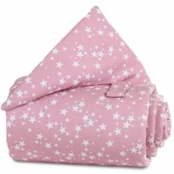 Babybay Gitterschutz Für Verschlussgitter Piqué Beere, Mit Sternen Weiß