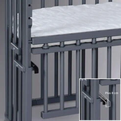 Babybay Maxi Comfort Plus Beistellbett Schiefergrau Lackiert Extra Belüftet -Roba || Pinolino Verkaufsgeschäft babybay maxi comfort plus beistellbett schiefergrau lackiert 190117 005