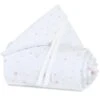 Babybay Nestchen Piqué Für Original Weiß, Mit Sternemix Sand/beere