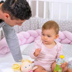 Babybay Nestchenschlange Geflochten Weiß -Roba || Pinolino Verkaufsgeschäft babybay nestchenschlange geflochten aqua 500975 005 1 1